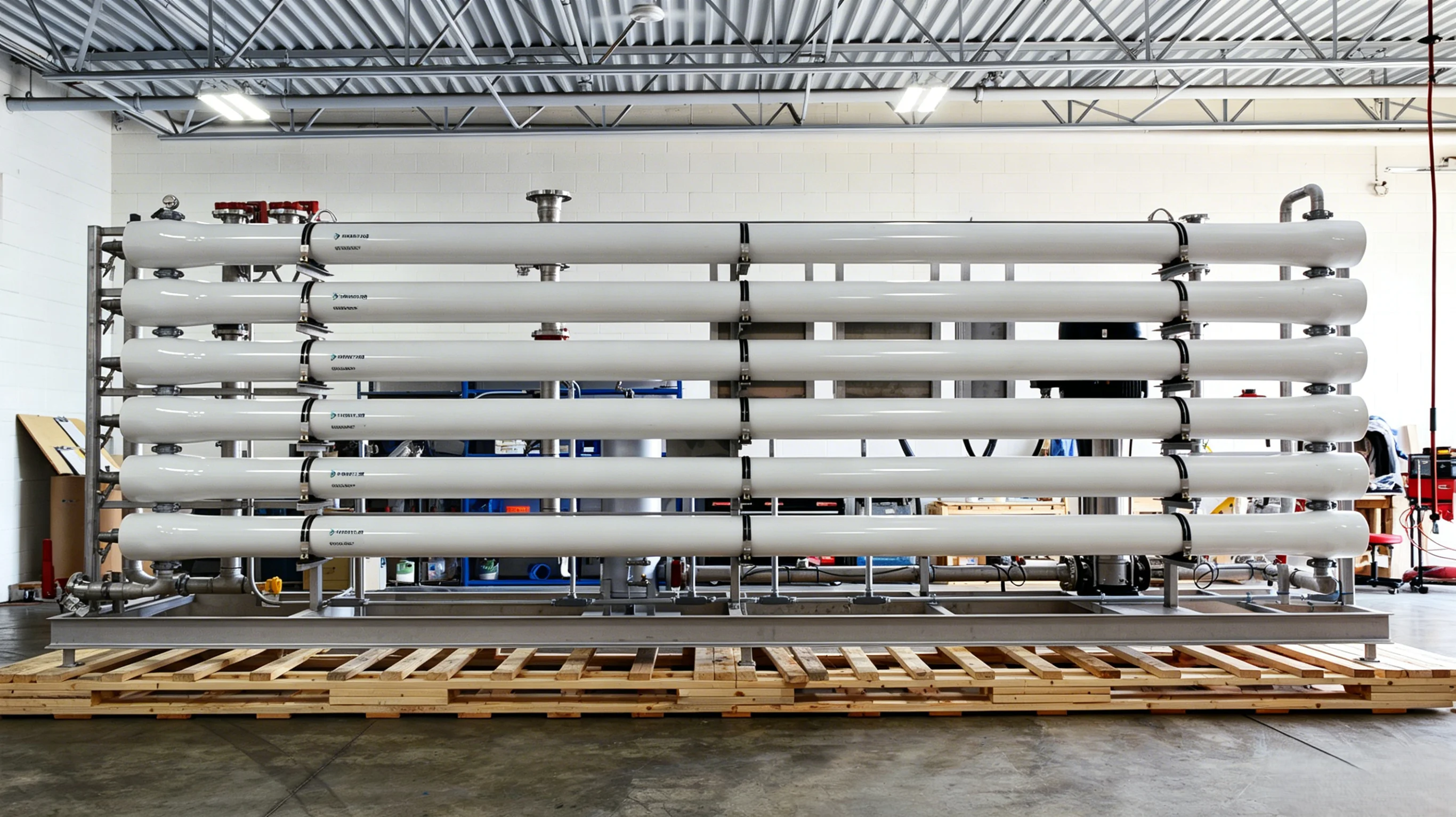 Desalination membrane racks